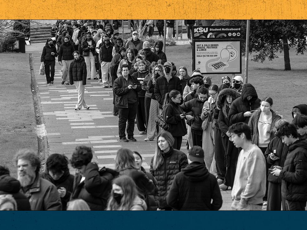 University of Kent Canterbury campus during meningitis response