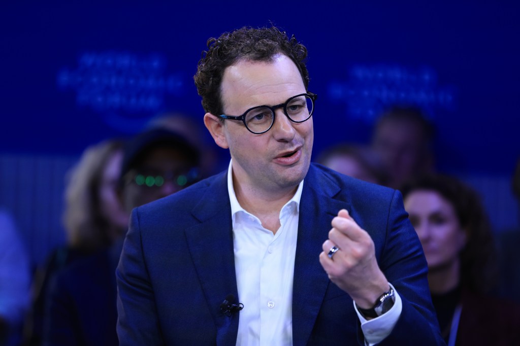 Anthropic CEO Dario Amodei speaks at the World Economic Forum in Davos